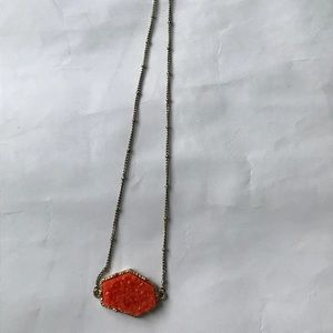 Orange rock necklace